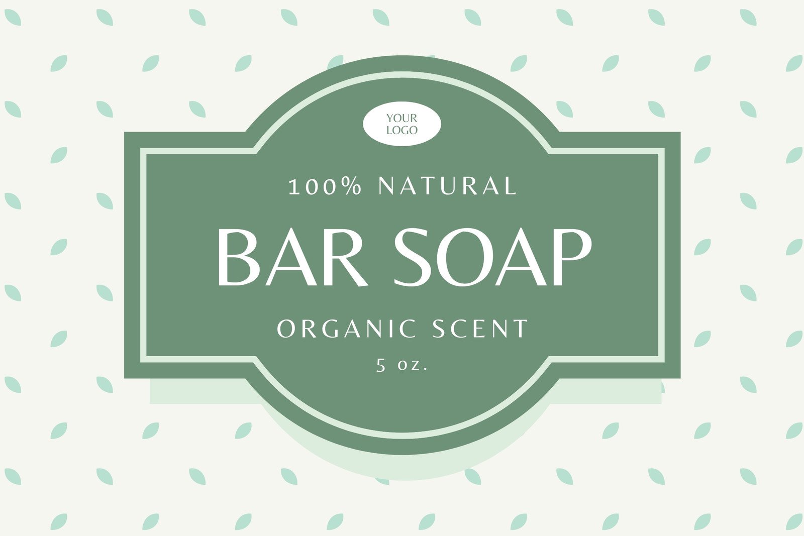 Customizable Handmade Soap Label Template Instant Download