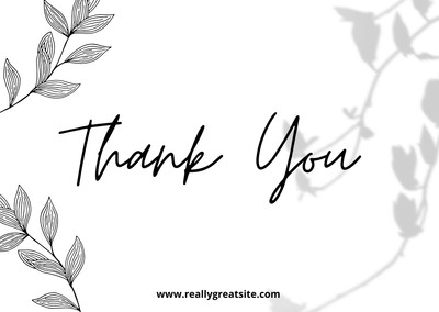 Printable, customizable thank you card templates | Canva