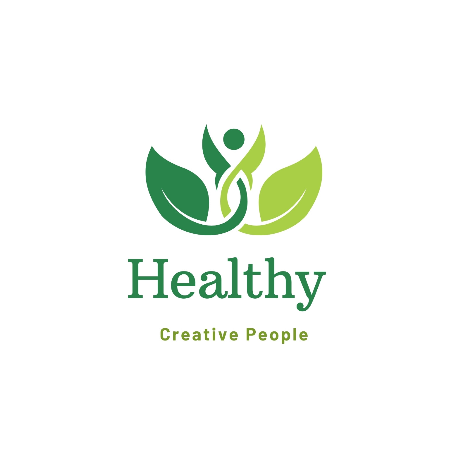 Initial letter ma creative health green logo Vector Image
