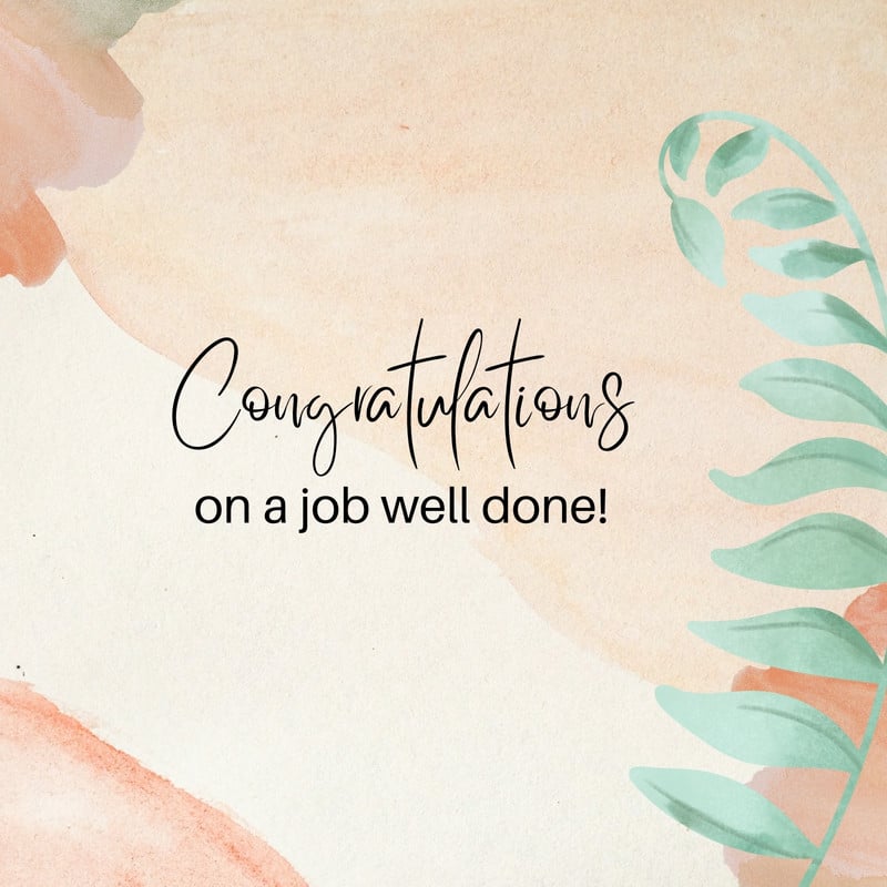 Free and customizable congratulations templates