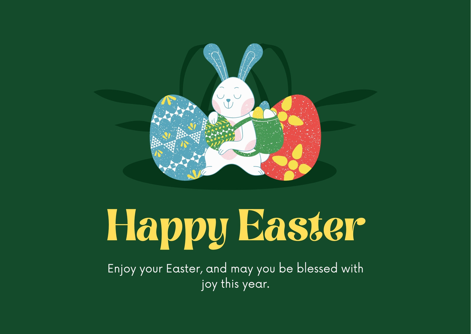 Free printable, customizable Easter card templates