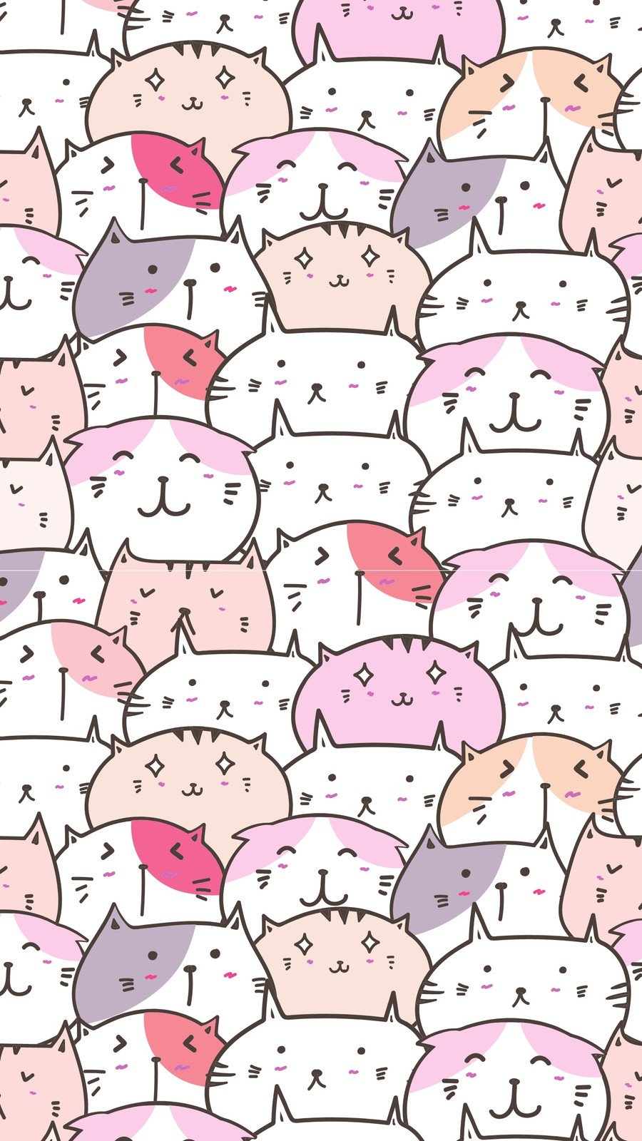 Free customizable cat phone wallpaper templates