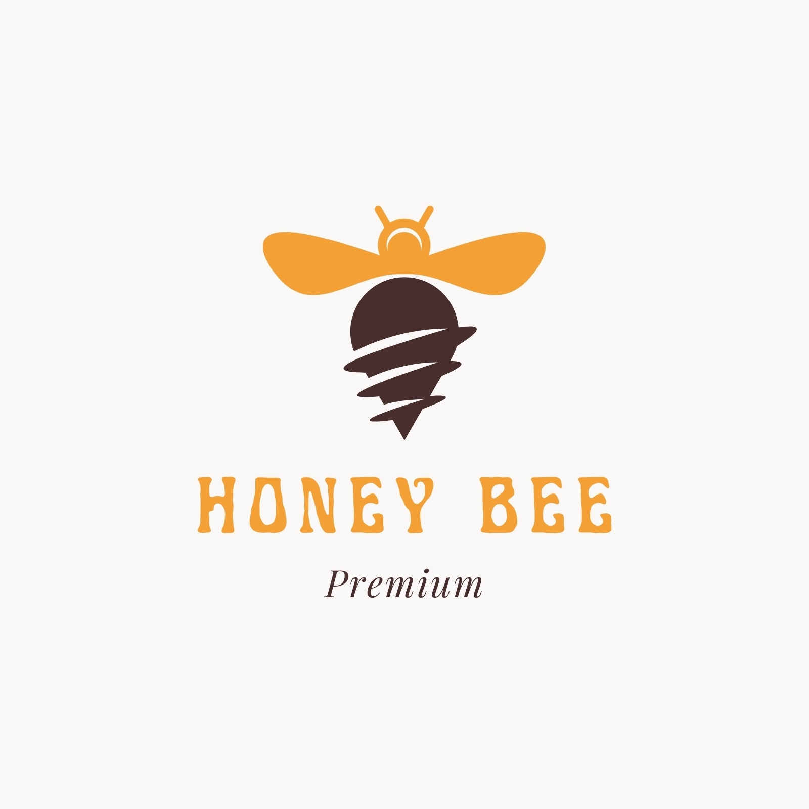 honey bee logo design