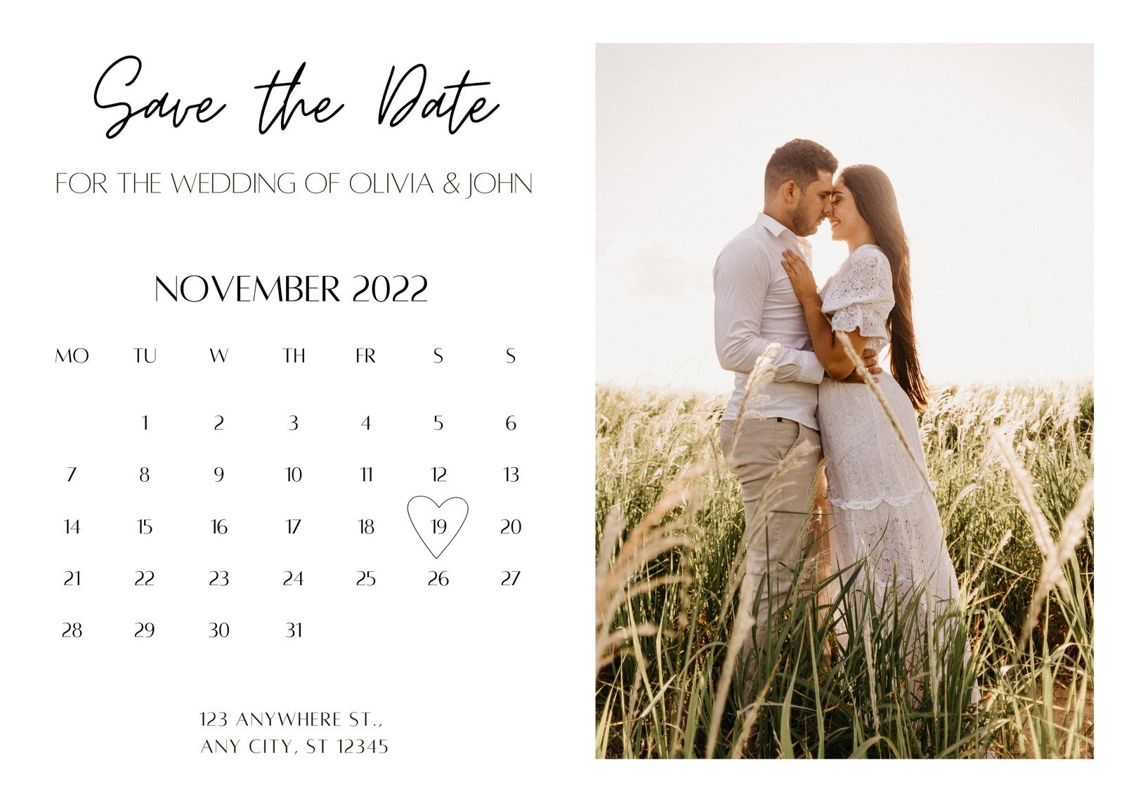 Free And Customizable Save The Date Templates