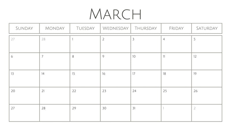 Free and customizable calendar templates | Canva