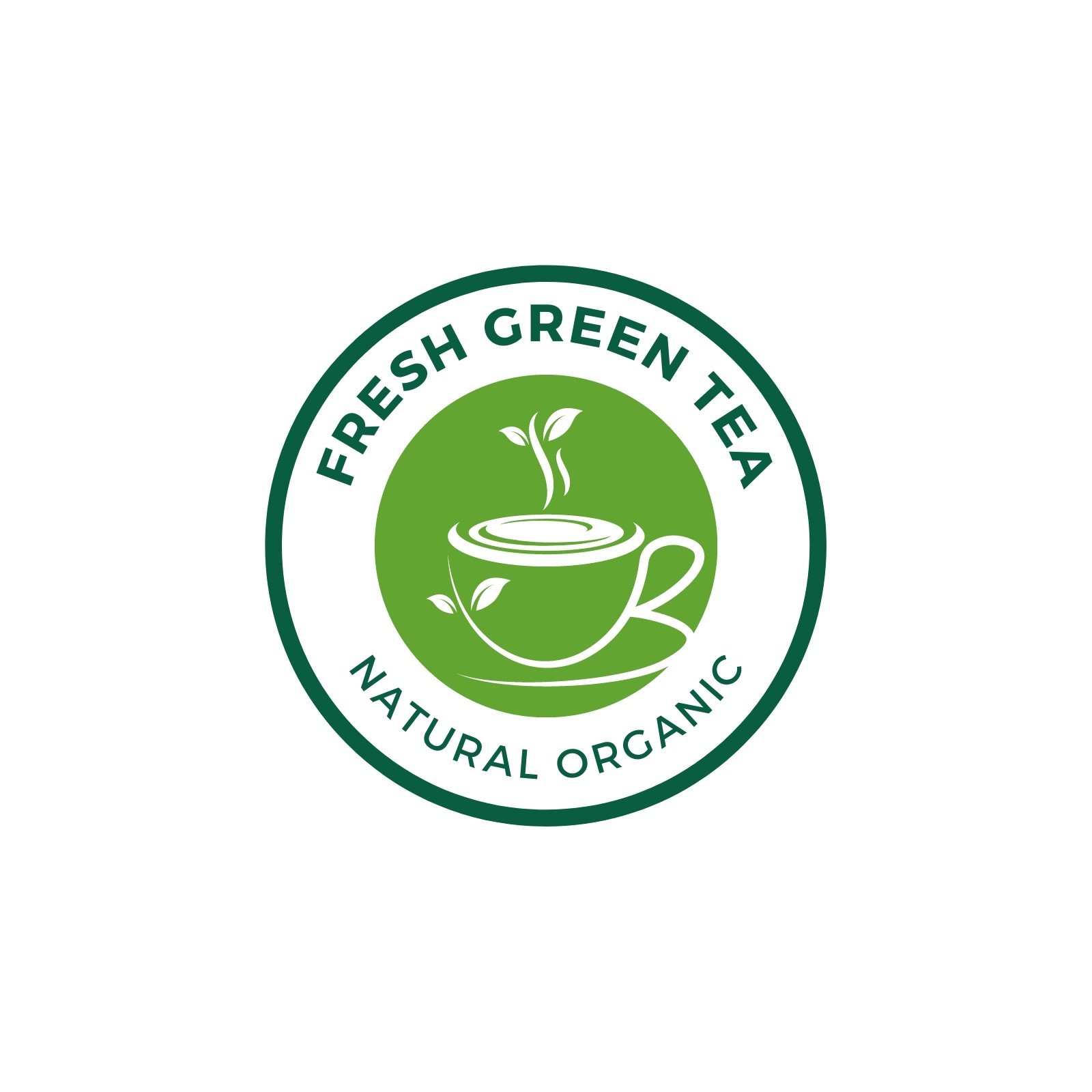 Frame Green Tea Leaves Herbs Tea Logo Stock Vector by ©Marina_Eisymant  230038016