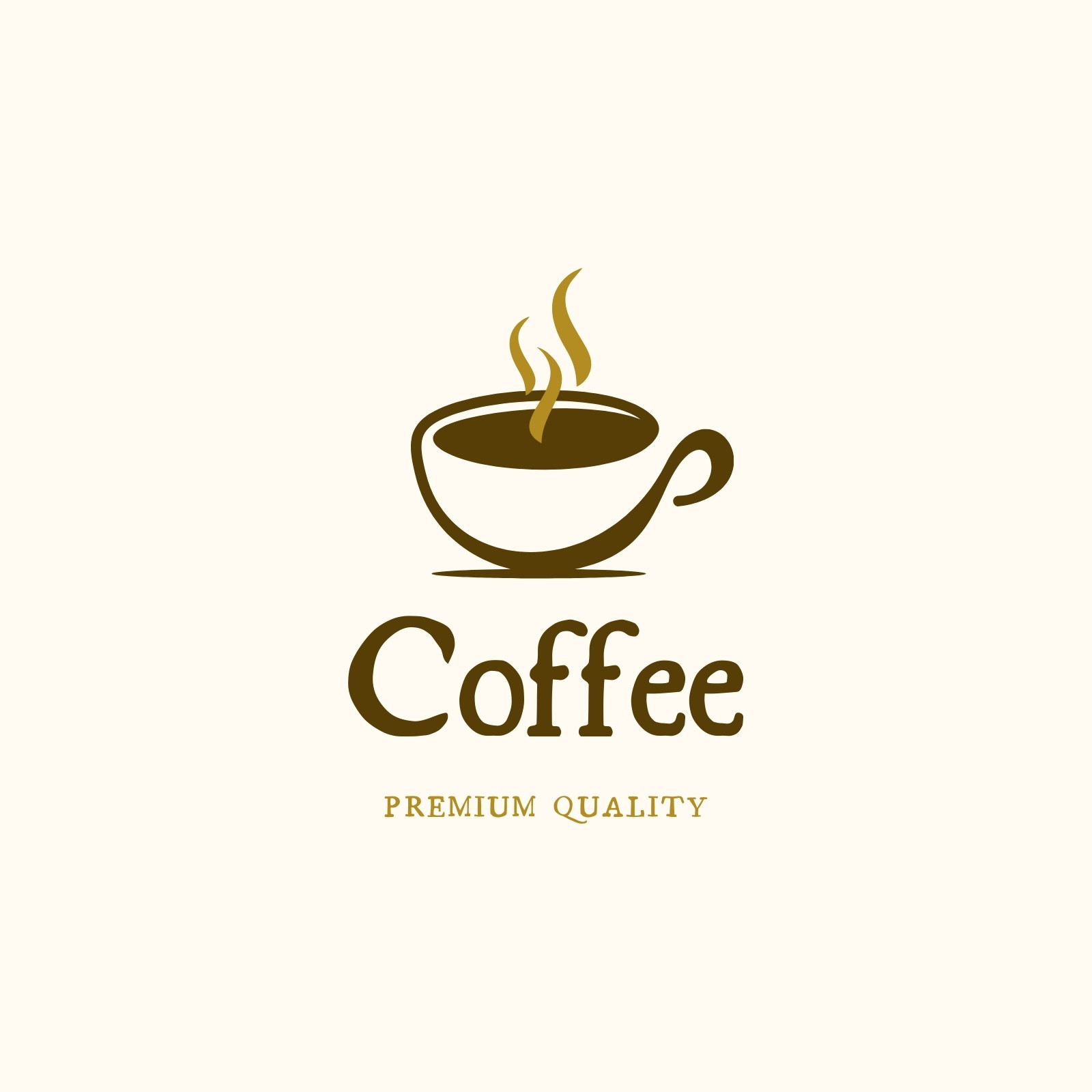 Premium Vector  Simple modern coffee and cafe logo design template coffee  logo concept design