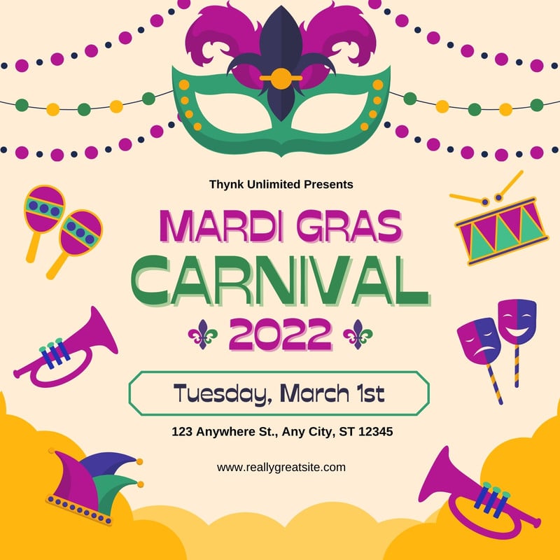 Page 2 - Free and customizable carnival templates