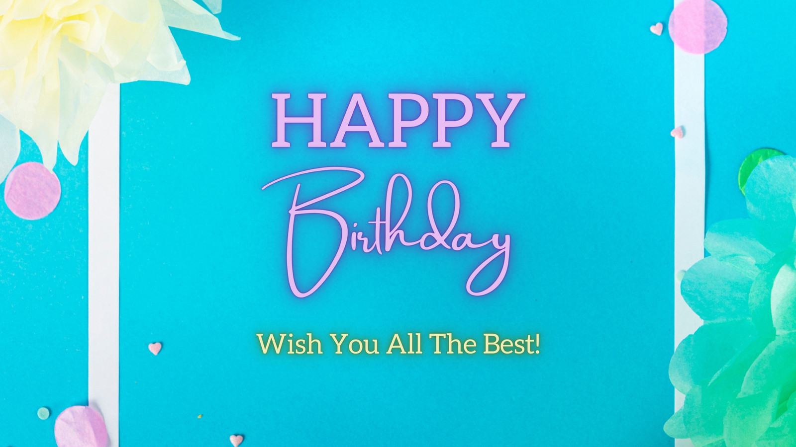 Happy Birthday Greeting Wallpaper With The Name