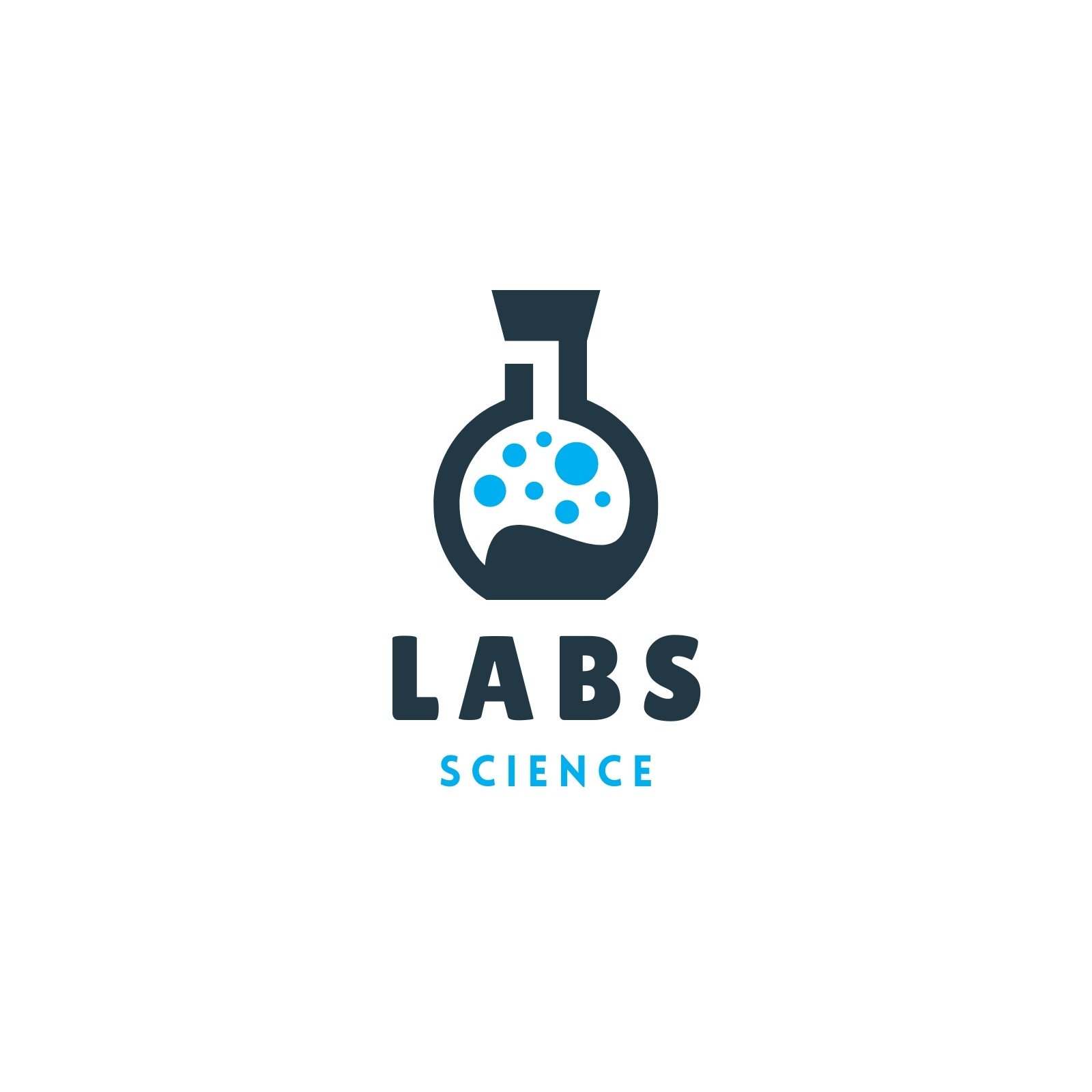 Liquid Science And Research Lab Logo Design Concept 68 - Crella
