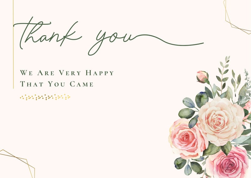 Free custom printable photo thank you card templates | Canva