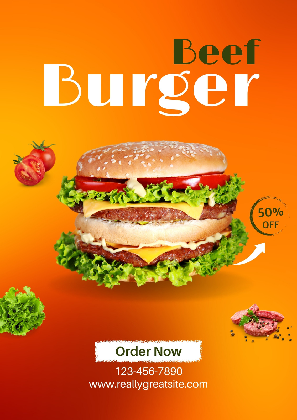 Free and customizable burger templates