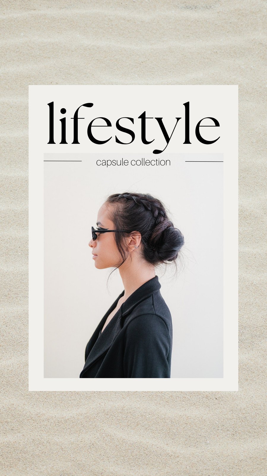 Minimal Magazine Cover Style Fashion Collection Story