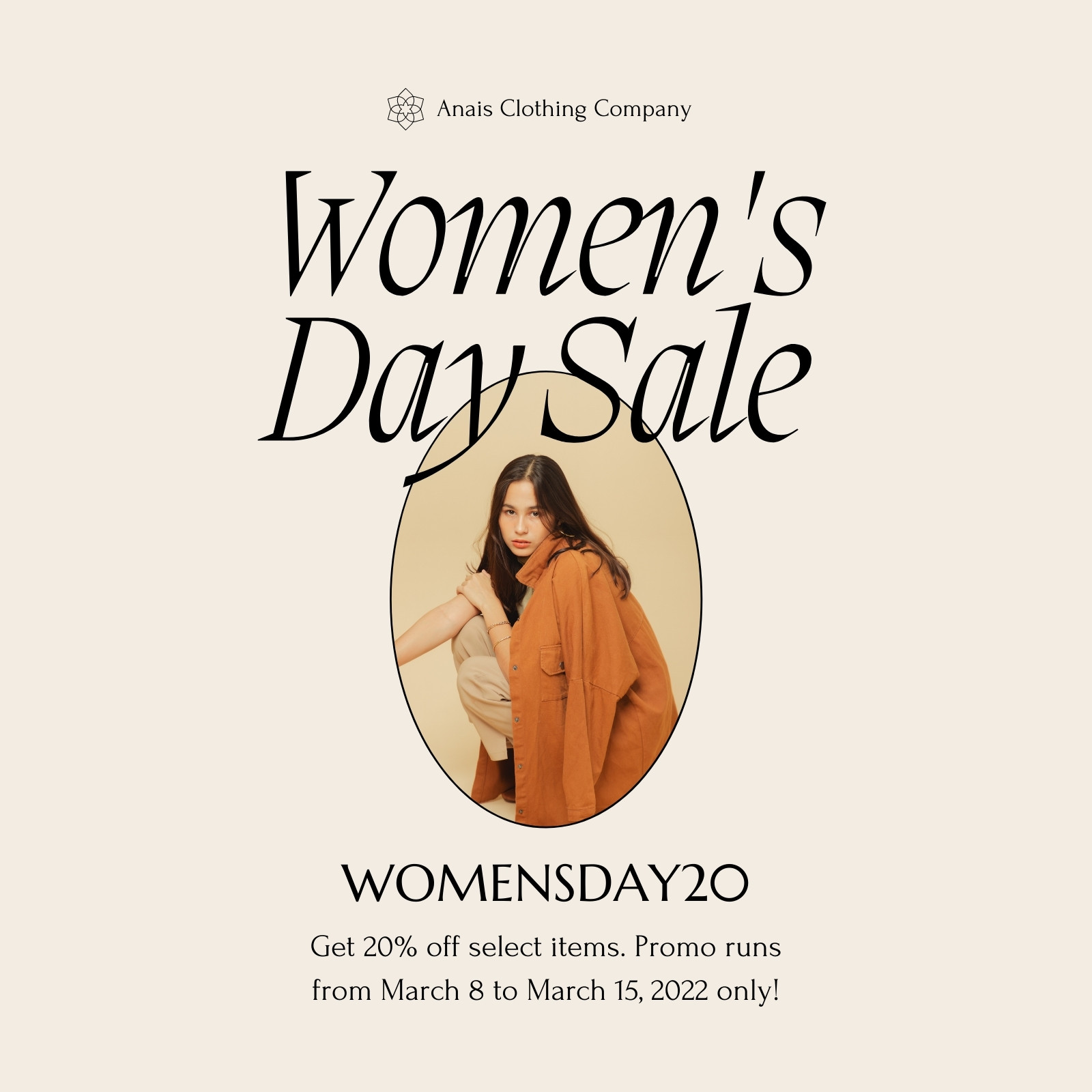 women's day sales instagram post advertisemen Template