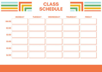 class day schedule creator