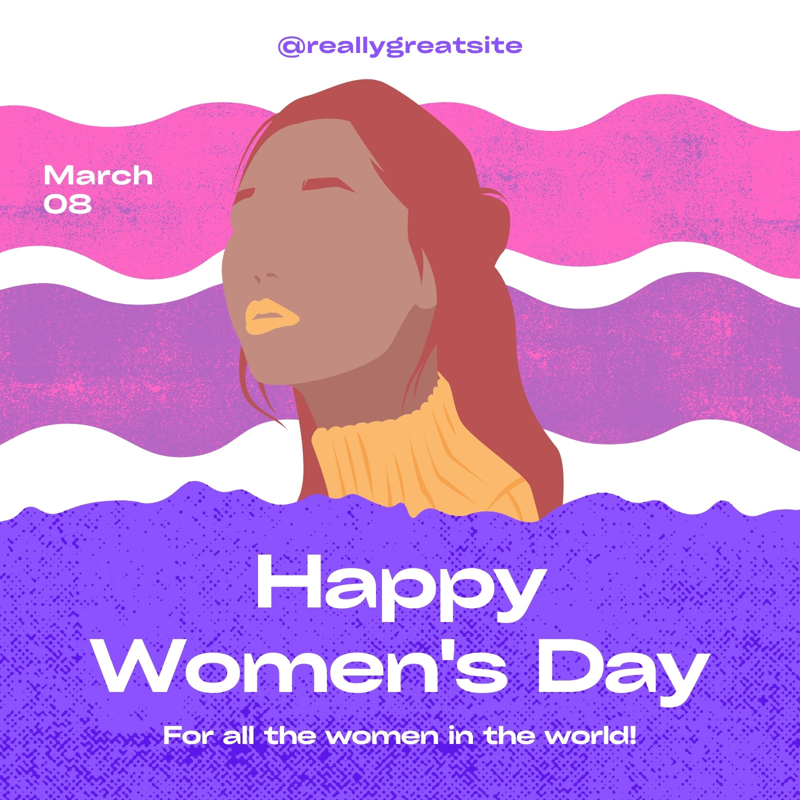 Free and customizable international womens day templates