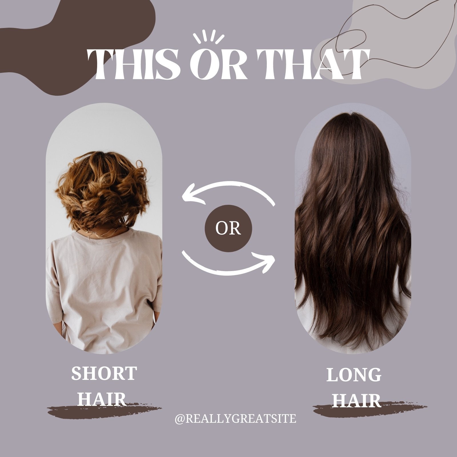 Free and customizable hair templates