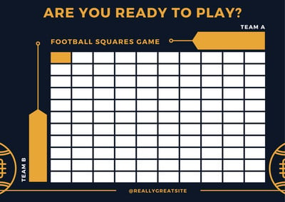 How to Play Football Squares