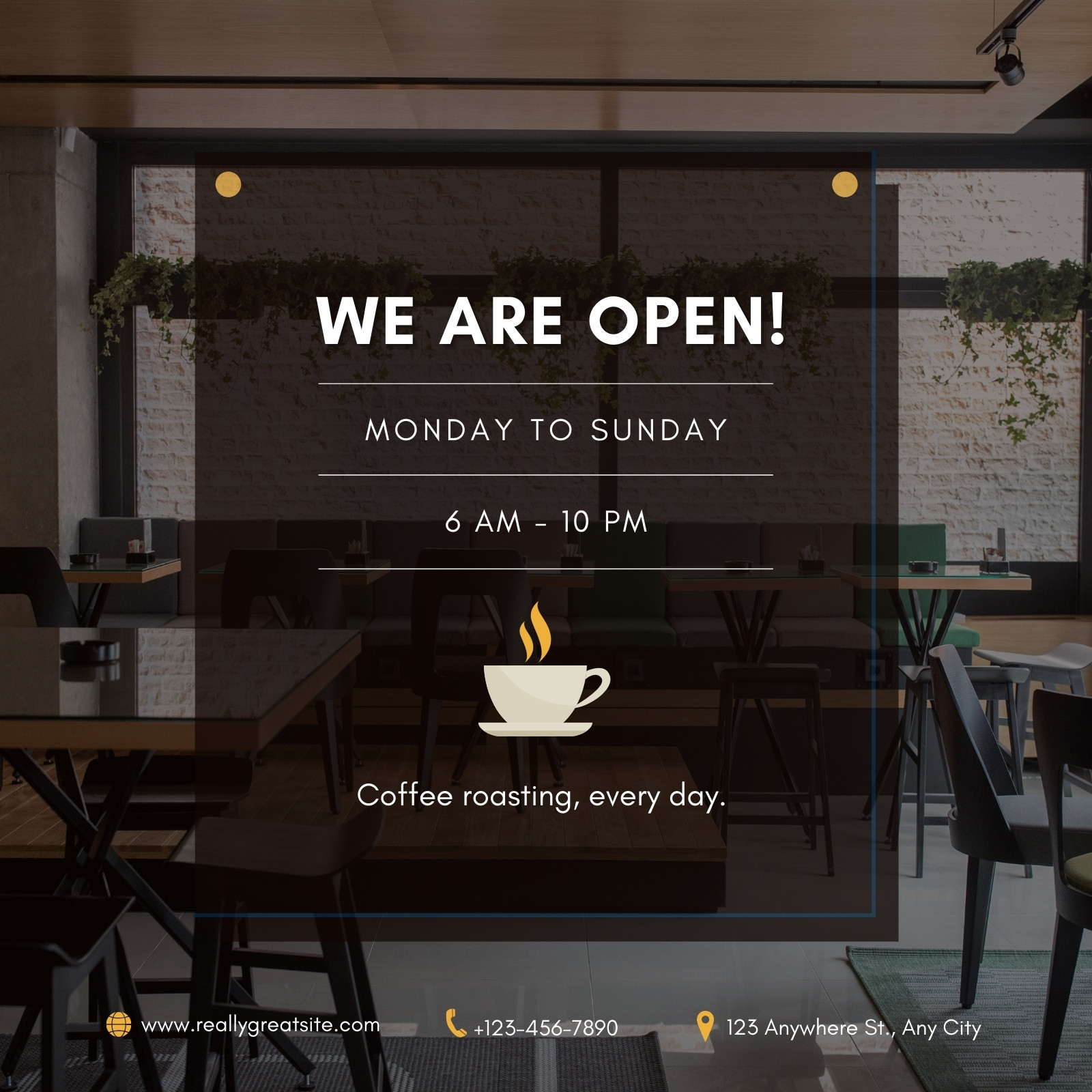 Page 6 Free and customizable coffee shop templates