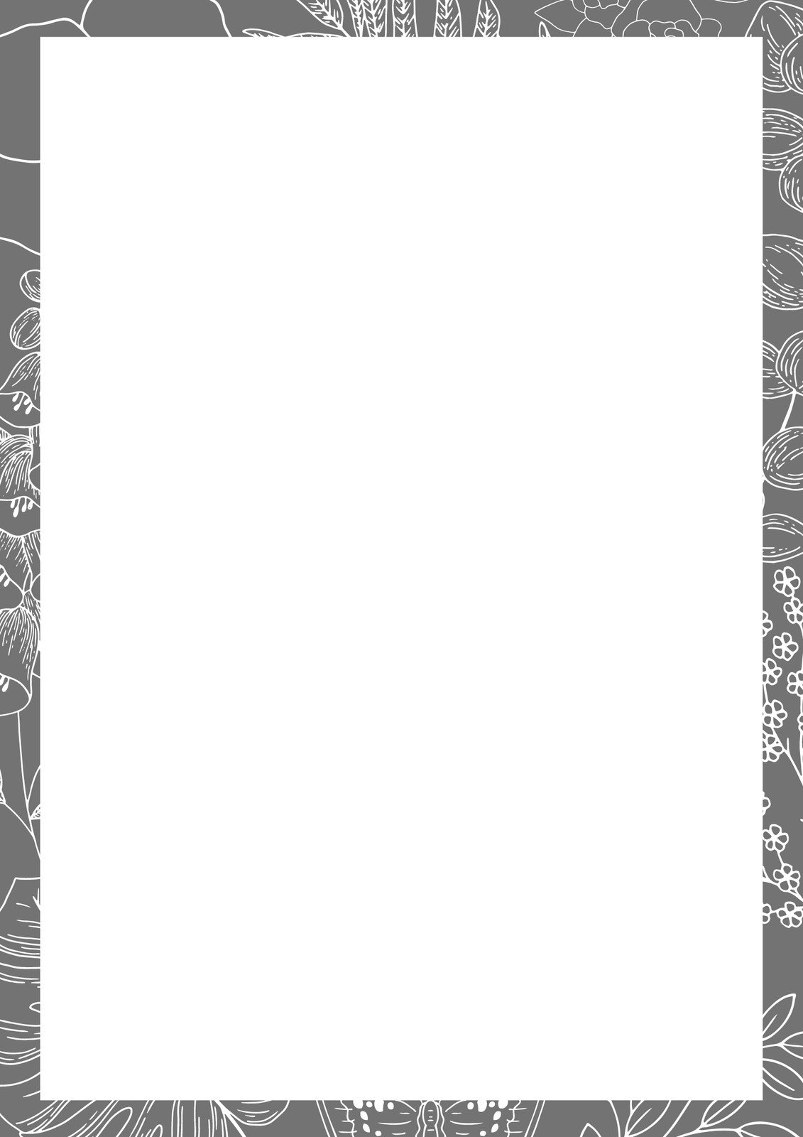 Black And White Flower Border Paper Borders For Paper Vrogue Co