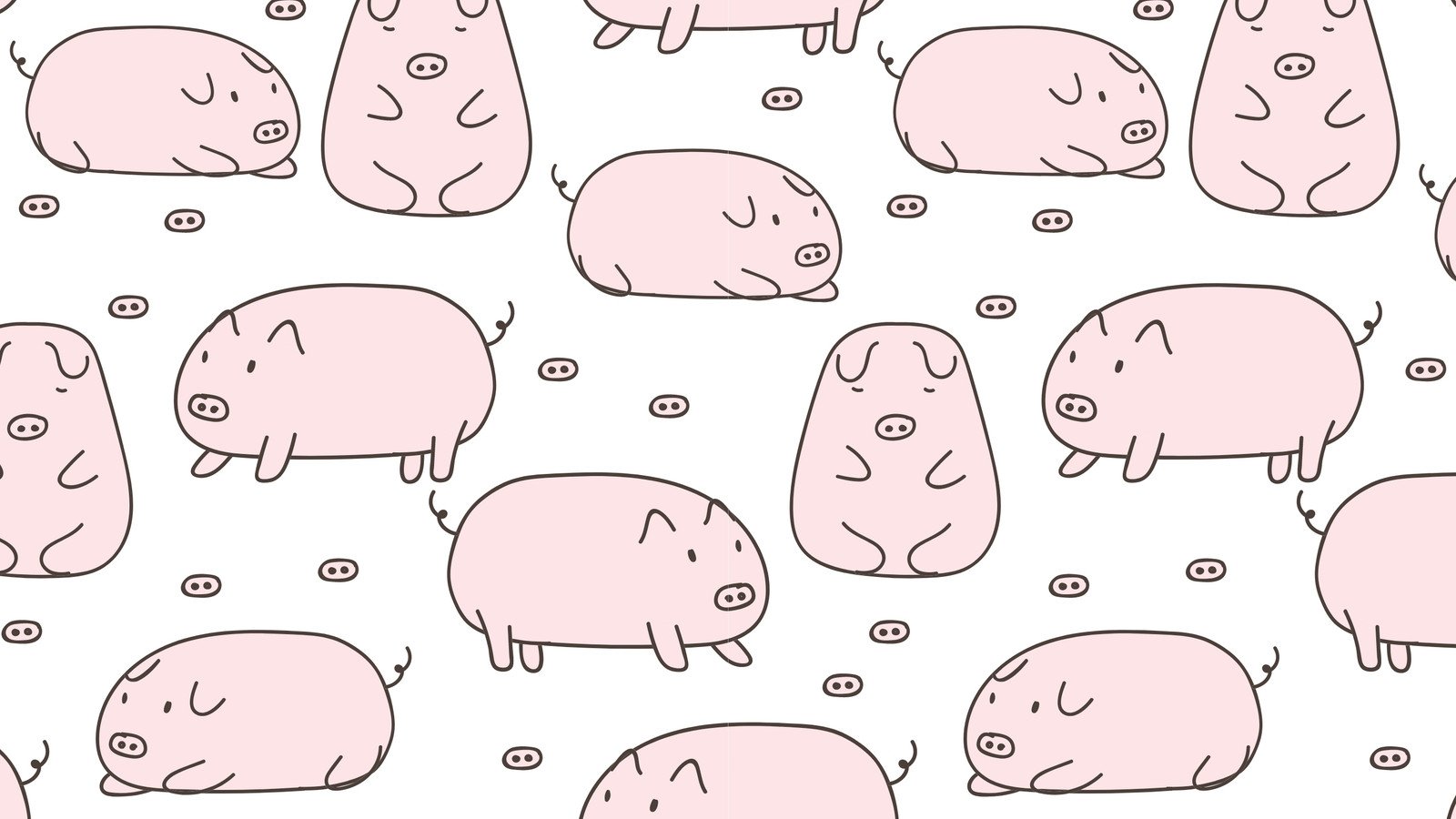 Kawaii pig Wallpaper  4K Background