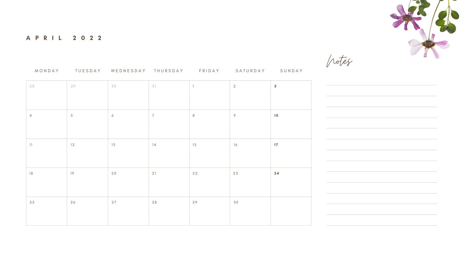 Free Printable Customizable Monthly Calendar Templates Canva