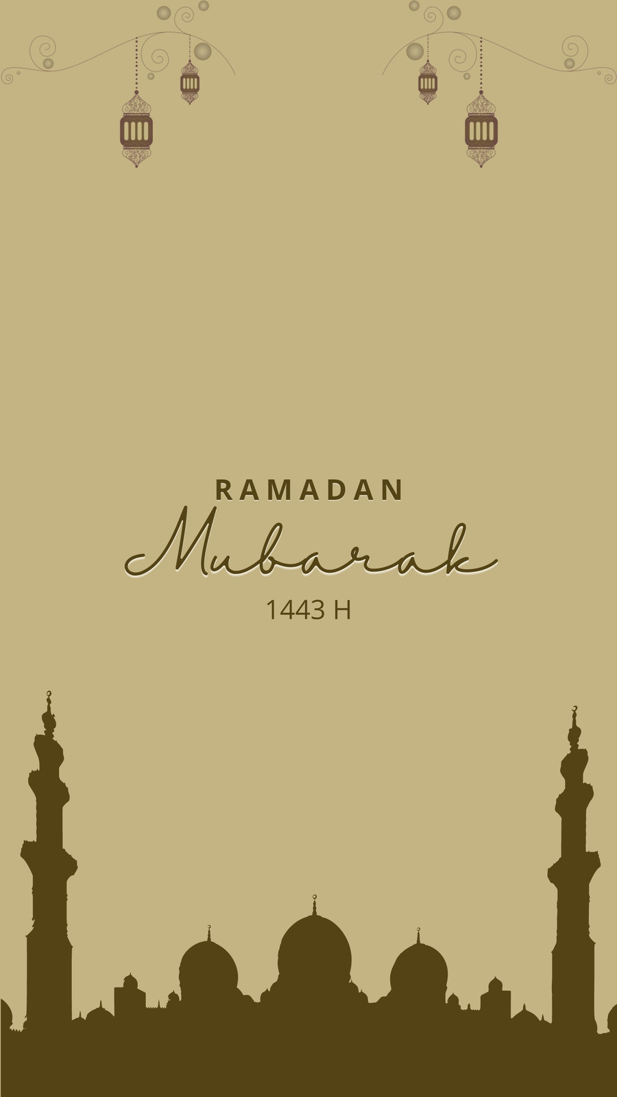 Free and customizable ramadan mubarak templates