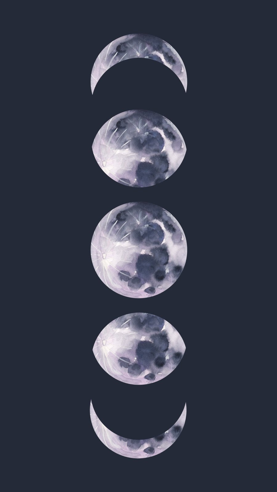 Free and customizable aesthetic moon wallpaper templates
