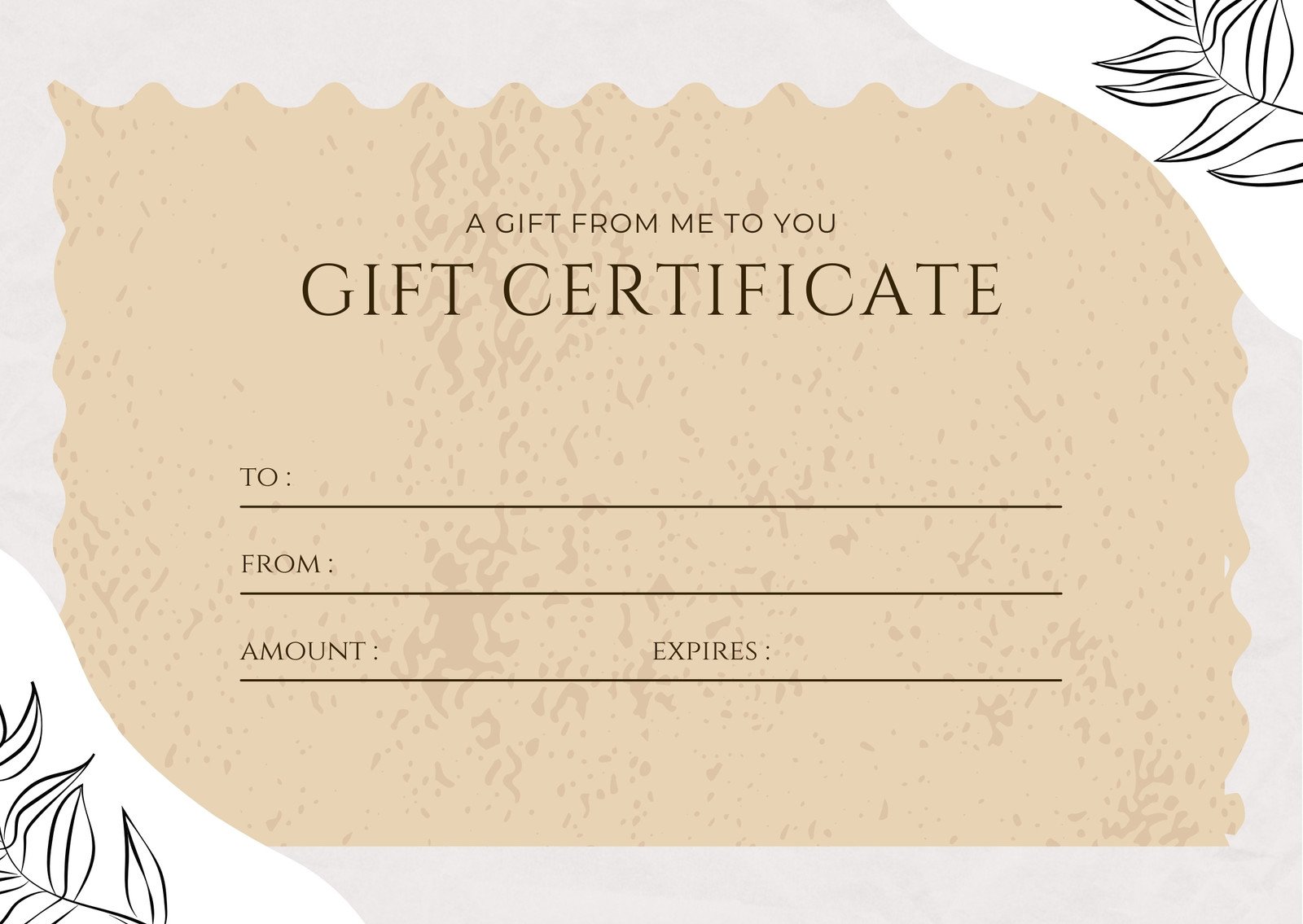Free, printable gift certificate templates to customize  Canva For Printable Gift Certificates Templates Free