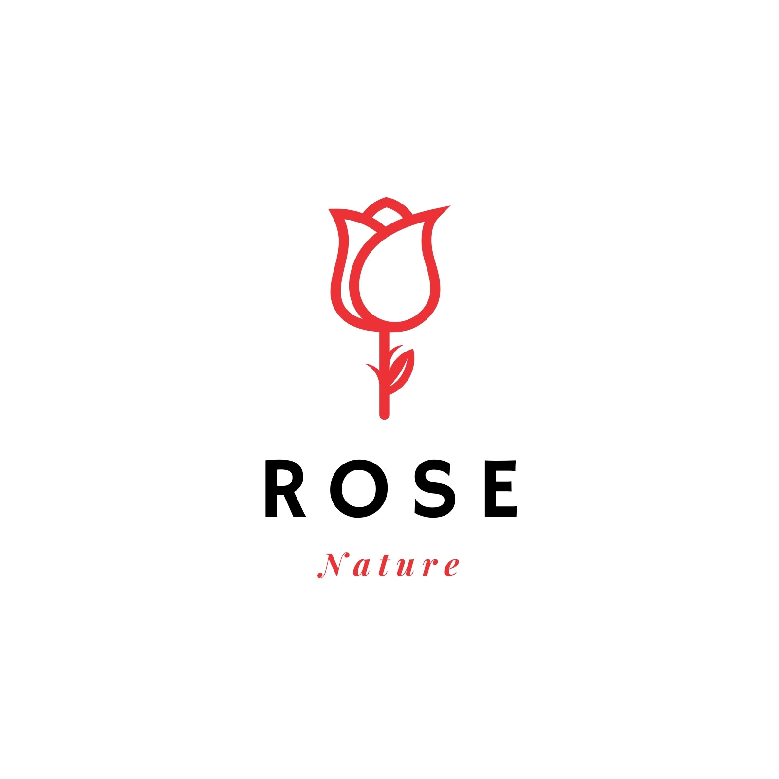 red rose logo 11516071 Vector Art at Vecteezy