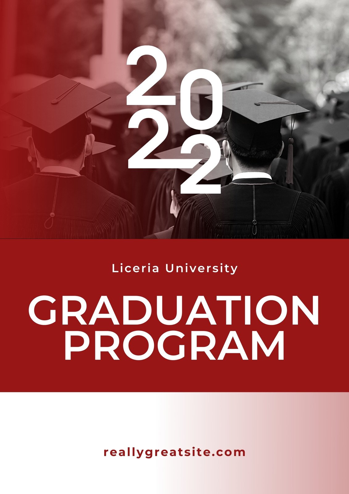 graduation program cover ideas