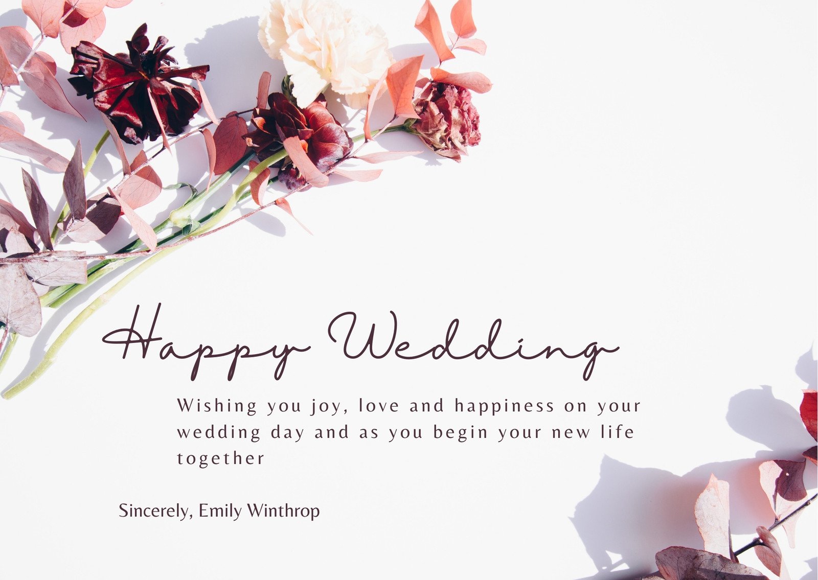 Happy Wedding Wishes Cards