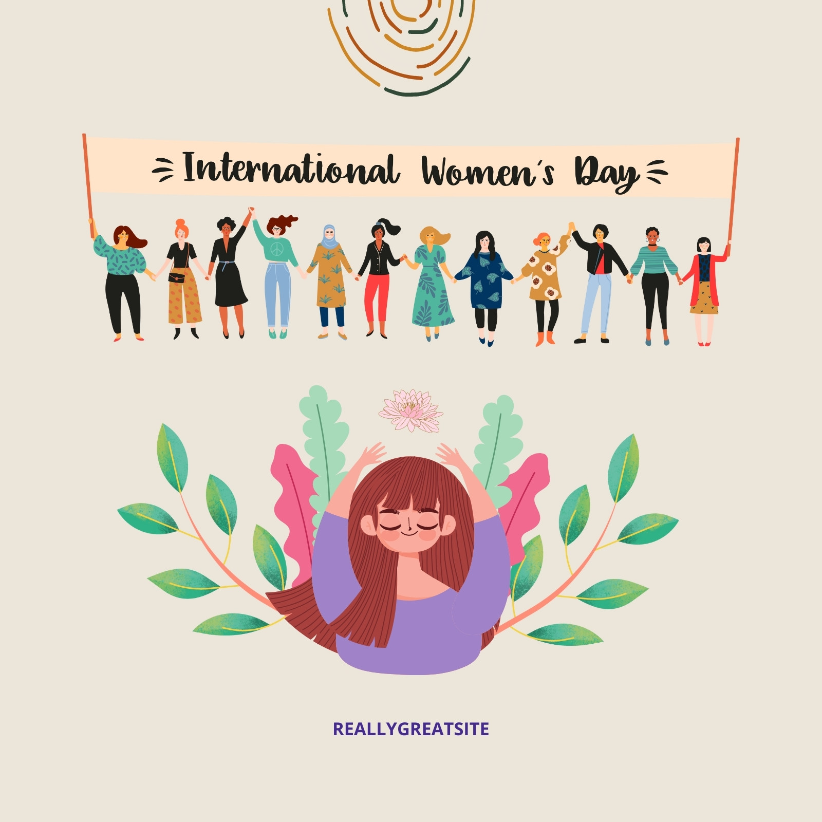 Free Women's Day Instagram post templates to edit