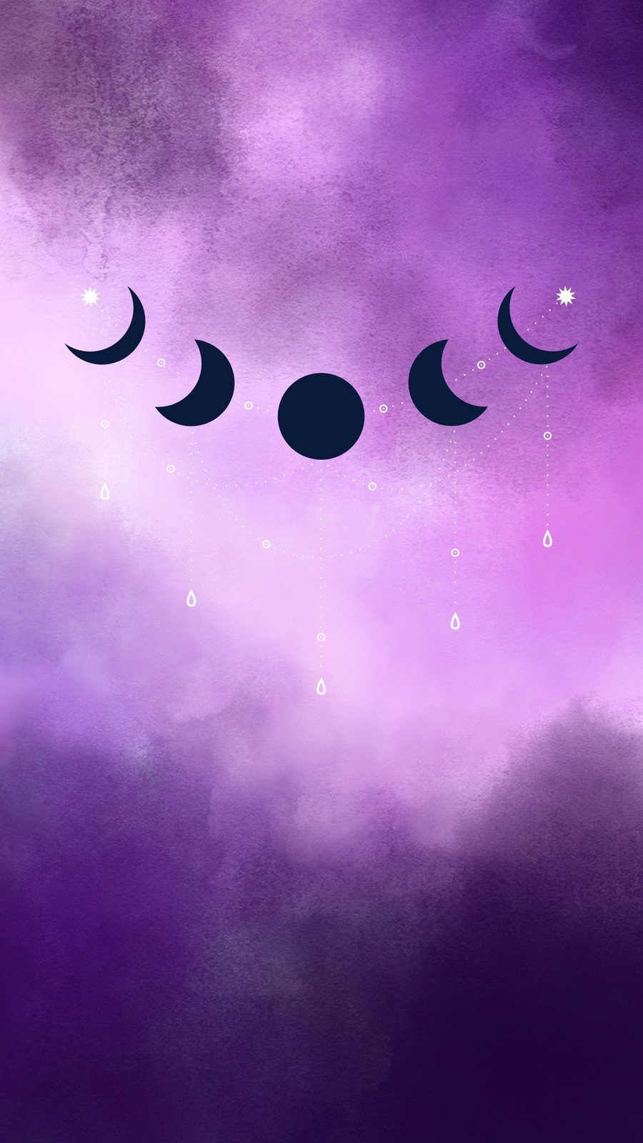 HD wallpaper purple moon violet stars light sky ship moonlight  darkness  Wallpaper Flare