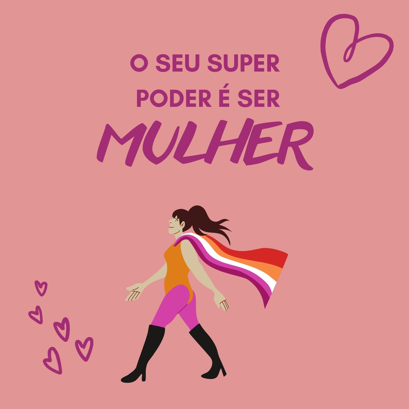 Marcador de livros  O teu super puder é seres Mulher – Personalize