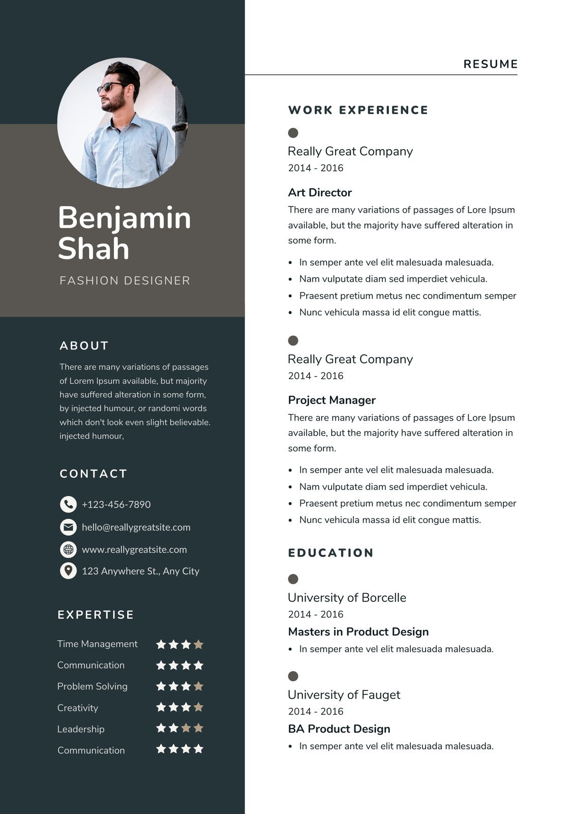 Resume canva All about