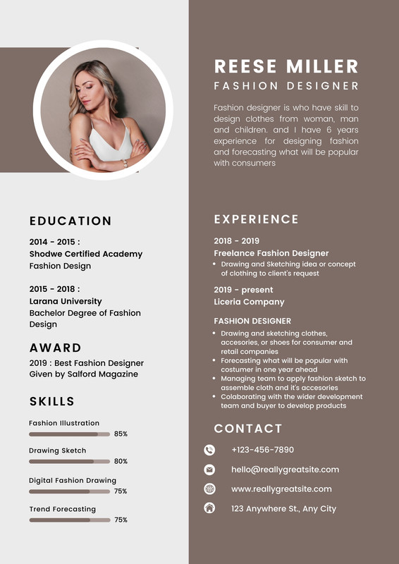 Page 19 - Free printable, customizable minimalist resume templates | Canva