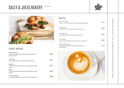 Free and customizable delectable bakery menu templates | Canva