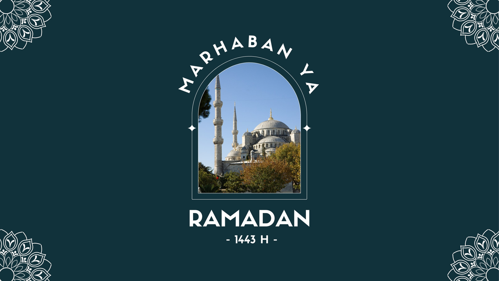 Marhaban ya ramadan 1443 hijriah (Facebook Cover)