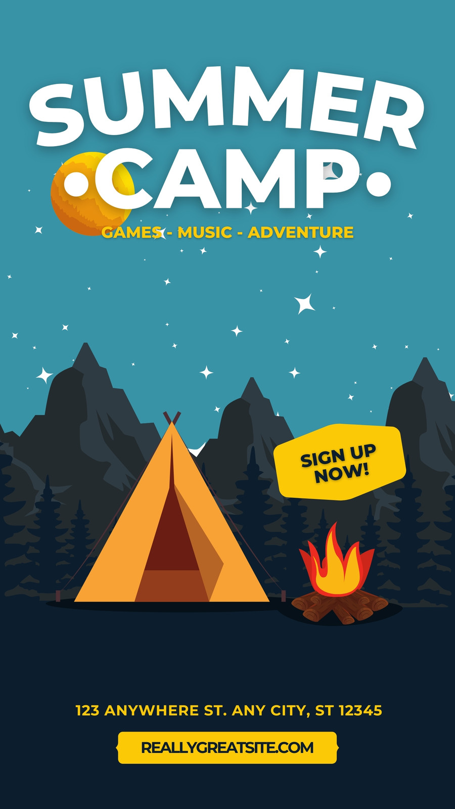 Page 3 - Free and customizable summer camp templates