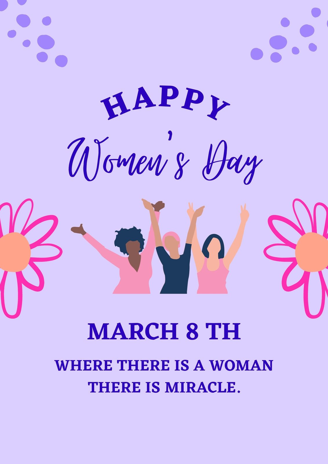 Happy Women's Day 🎉 Here are some plans for the weekend