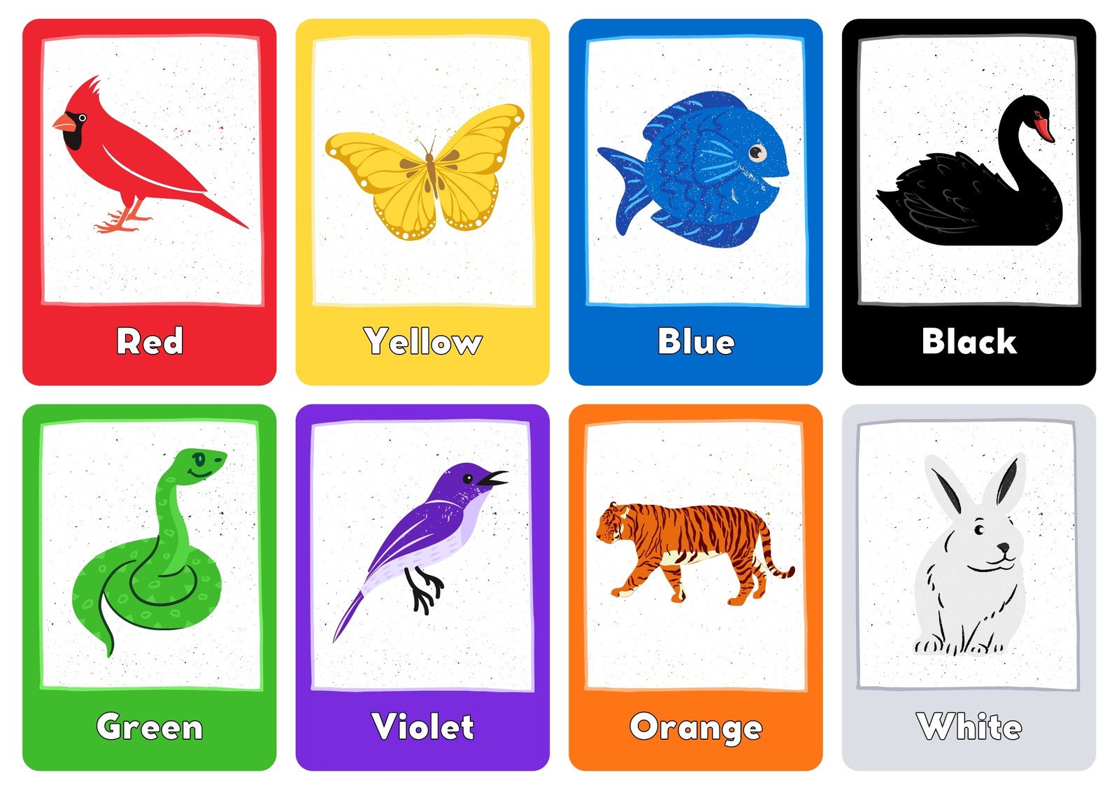 Color Flashcards - Teach Colors - FREE Printable Flashcards & Posters!