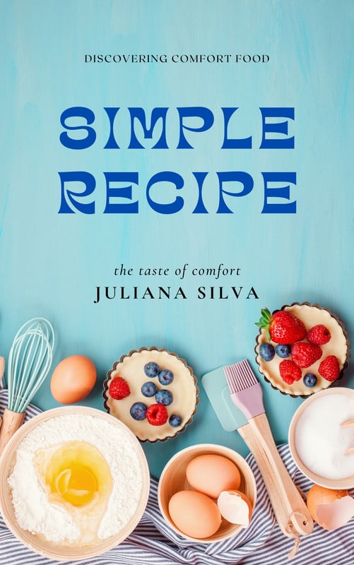 Free, printable, customizable recipe book cover templates Canva