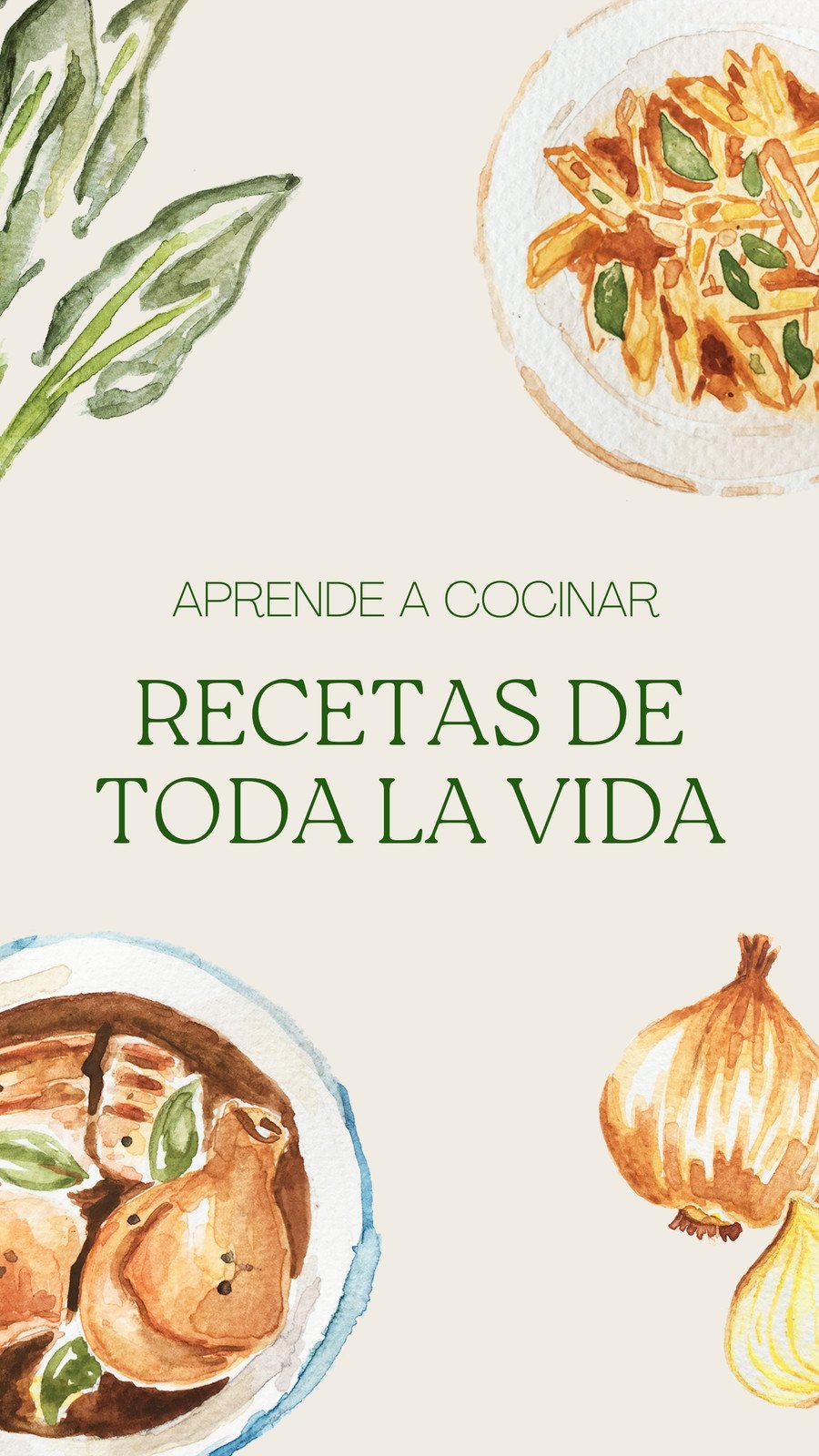 Plantillas de recetas gratis y personalizables - Canva