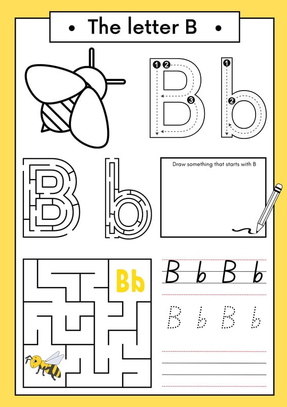 Free custom printable handwriting worksheet templates | Canva