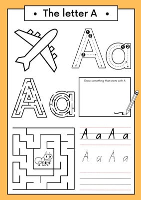 Free custom printable handwriting worksheet templates | Canva