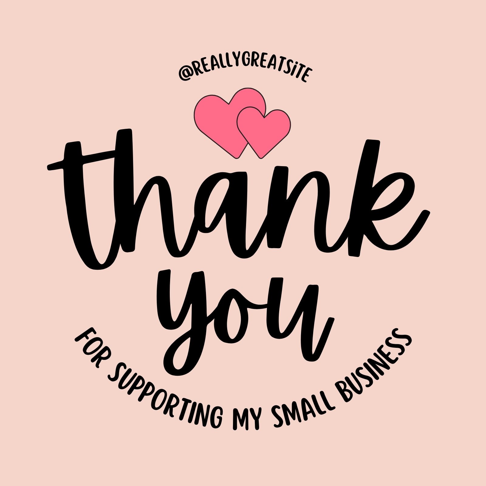 Happy Mail Thank You For Support My Small Business Stickers, Small
