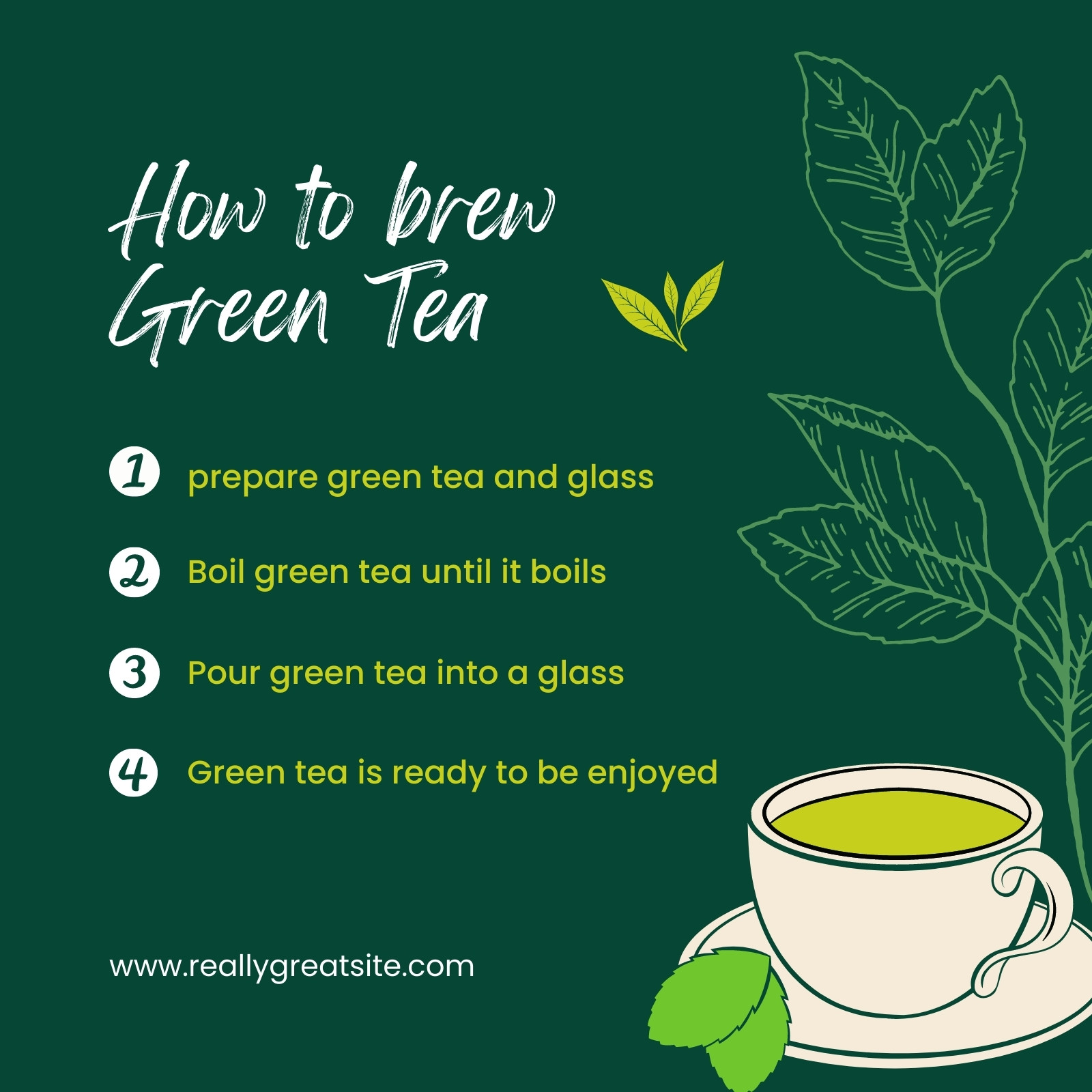 Page 4 Free And Customizable Tea Templates