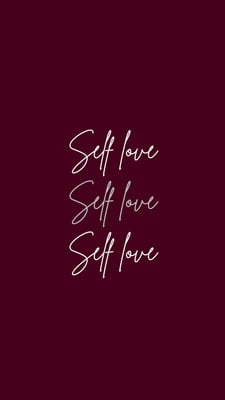 3 Aesthetic iPhone Wallpaper Self-care Love Quote Pink Cream 