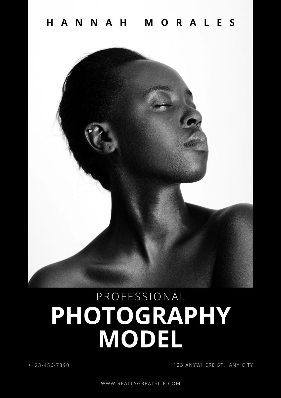 Monochrome Professional Photographer Flyer